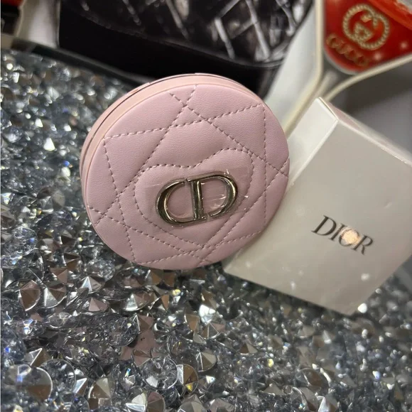 Dior Blush Pink Quilted compact mirror NIB - Picture 4 of 8
